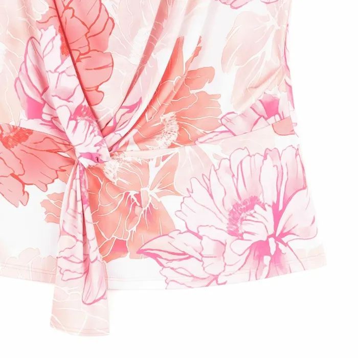Butter Knit 8211 Drape Neck Loop Front Top 8211 Sunset Petals Women Clara Sunwoo Spring Collection