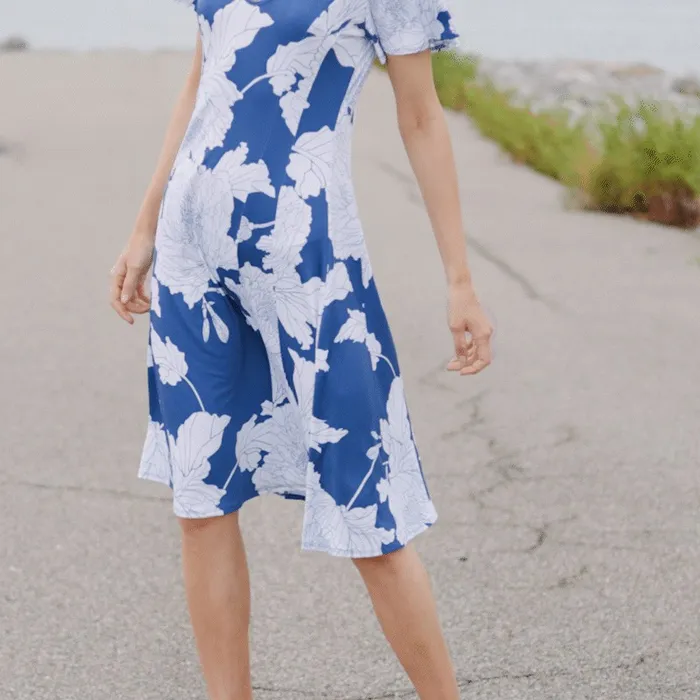 Butter Knit 8211 Flutter Sleeve ALine Midi Dress 8211 Mum Sketch Women Clara Sunwoo Spring Collection Butter Knit 8211 Flutter Sleeve ALine Midi Dress 8211 Mum Sketch Women Clara Sunwoo Spring Collection
