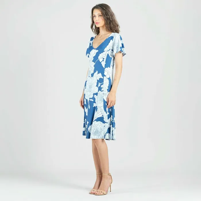 Butter Knit 8211 Flutter Sleeve ALine Midi Dress 8211 Mum Sketch Women Clara Sunwoo Spring Collection