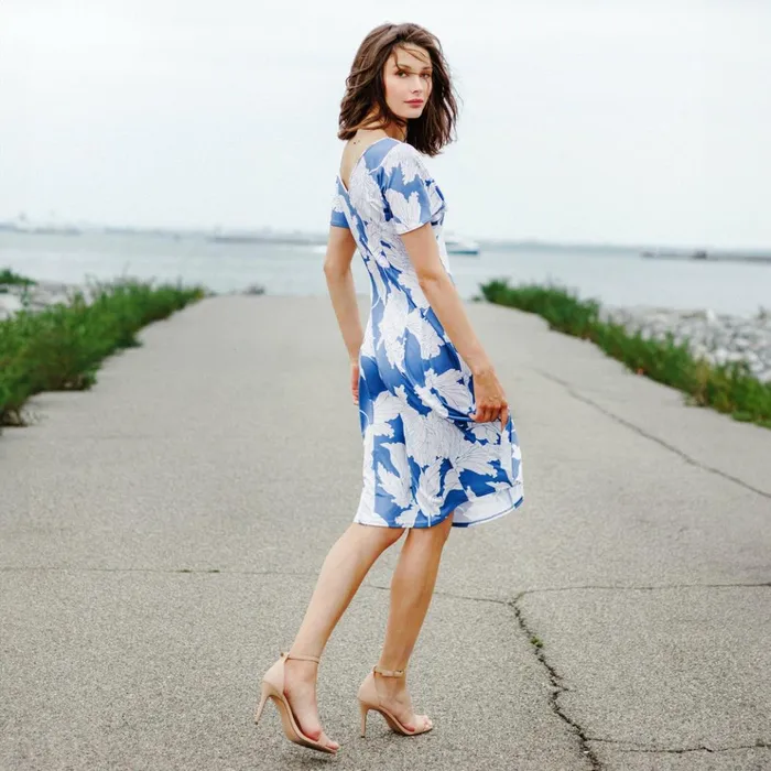 Butter Knit 8211 Flutter Sleeve ALine Midi Dress 8211 Mum Sketch Women Clara Sunwoo Spring Collection