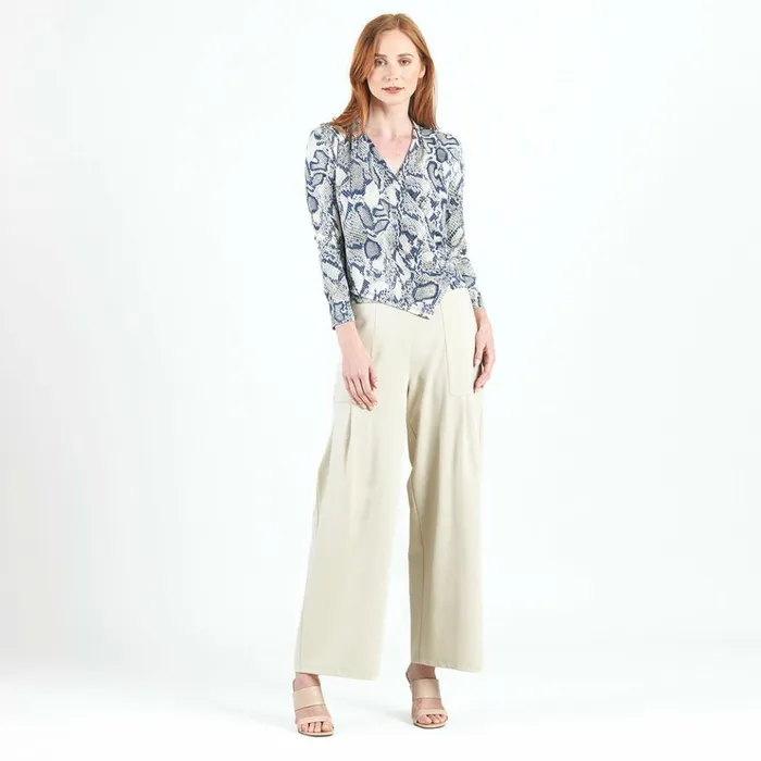 Butter Knit 8211 Long Sleeve Crossover Faux Wrap Top 8211 Python Scale 8211 Final Sale Women Clara Sunwoo Tops Tunics Butter Knit 8211 Long Sleeve Crossover Faux Wrap Top 8211 Python Scale 8211 Final Sale Women Clara Sunwoo Tops Tunics