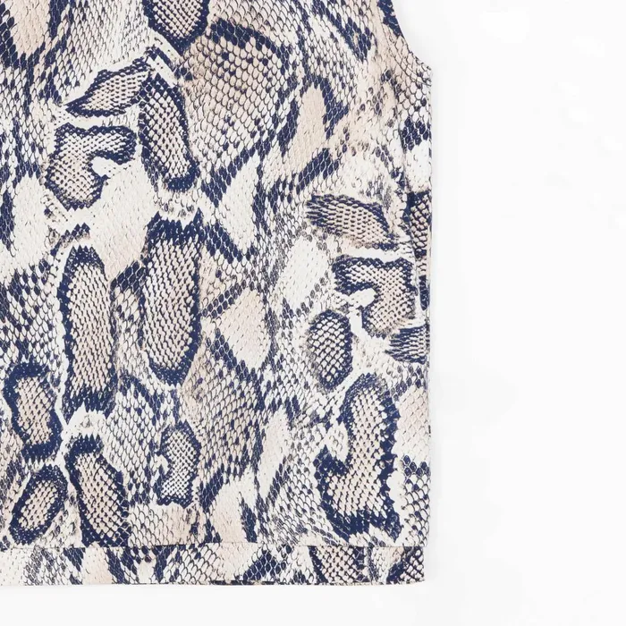 Butter Knit 8211 Mock Neck Box Tank 8211 Python Scale 8211 Final Sale Women Clara Sunwoo Tops Tunics