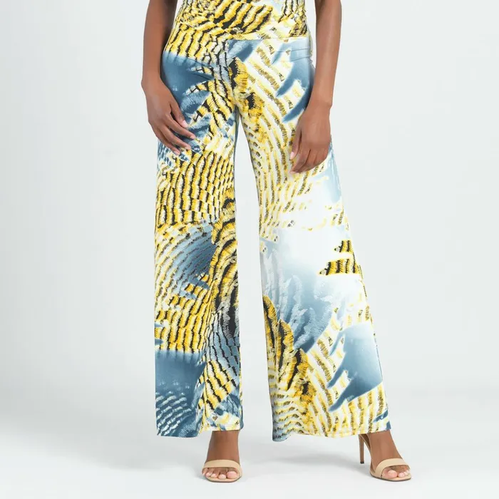 Butter Knit 8211 Palazzo Pant 8211 Palm Feather 8211 Final Sale Women Clara Sunwoo Pants Skirts Butter Knit 8211 Palazzo Pant 8211 Palm Feather 8211 Final Sale Women Clara Sunwoo Pants Skirts
