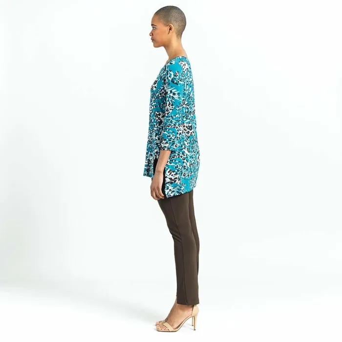 Butter Knit 8211 Parachute Hem Tunic 8211 Animal Palm 8211 Final Sale Women Clara Sunwoo Tops Tunics