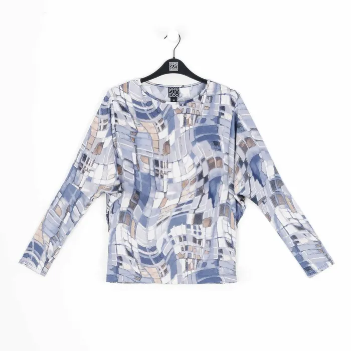Butter Knit 8211 Textured Dolman Sleeve Top 8211 Mosaic Tile 8211 Final Sale Women Clara Sunwoo Tops Tunics