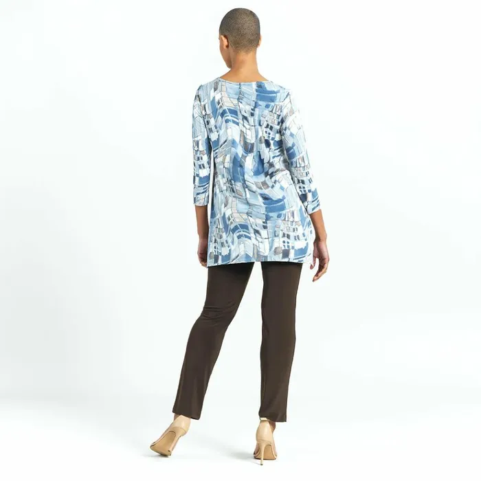 Butter Knit 8211 Textured Parachute Hem Tunic 8211 Mosaic Tile 8211 Final Sale Women Clara Sunwoo Tops Tunics