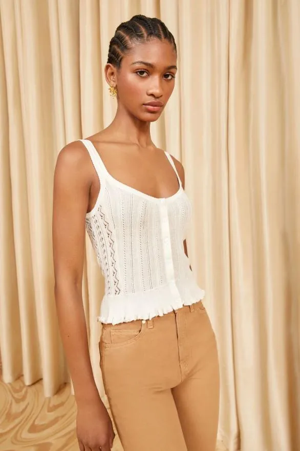 Callie Top Alabaster Women Ulla Johnson Tops