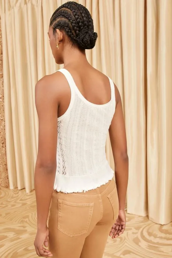 Callie Top Alabaster Women Ulla Johnson Tops Callie Top Alabaster Women Ulla Johnson Tops