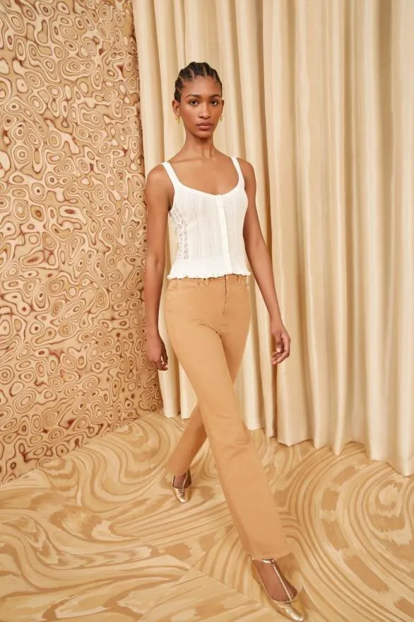 Callie Top Alabaster Women Ulla Johnson Tops Callie Top Alabaster Women Ulla Johnson Tops