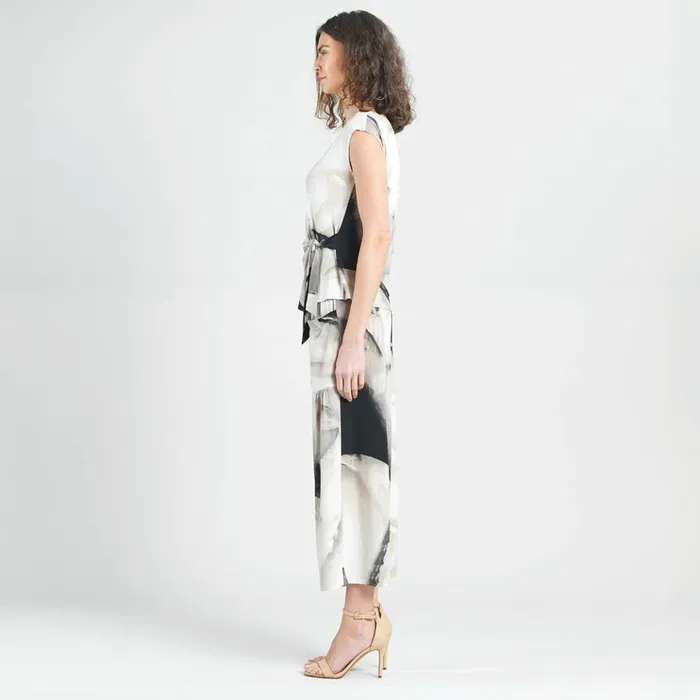 Cap Sleeve Side Tie Top 8211 Watercolor 8211 Final Sale Women Clara Sunwoo Tops Tunics