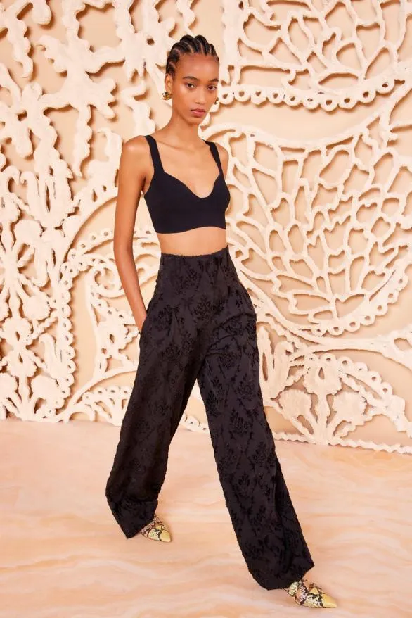 Carine Pant Noir Women Ulla Johnson Pants And Jumpsuits