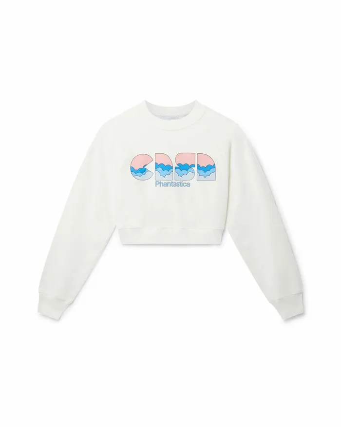 Casablanca Paris Aprs Sport Casa Clouds Cropped Sweatshirt 8211 Women