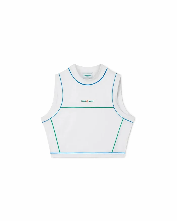 Casablanca Paris Aprs Sport Casa Sport Mock Neck Vest 8211 Women