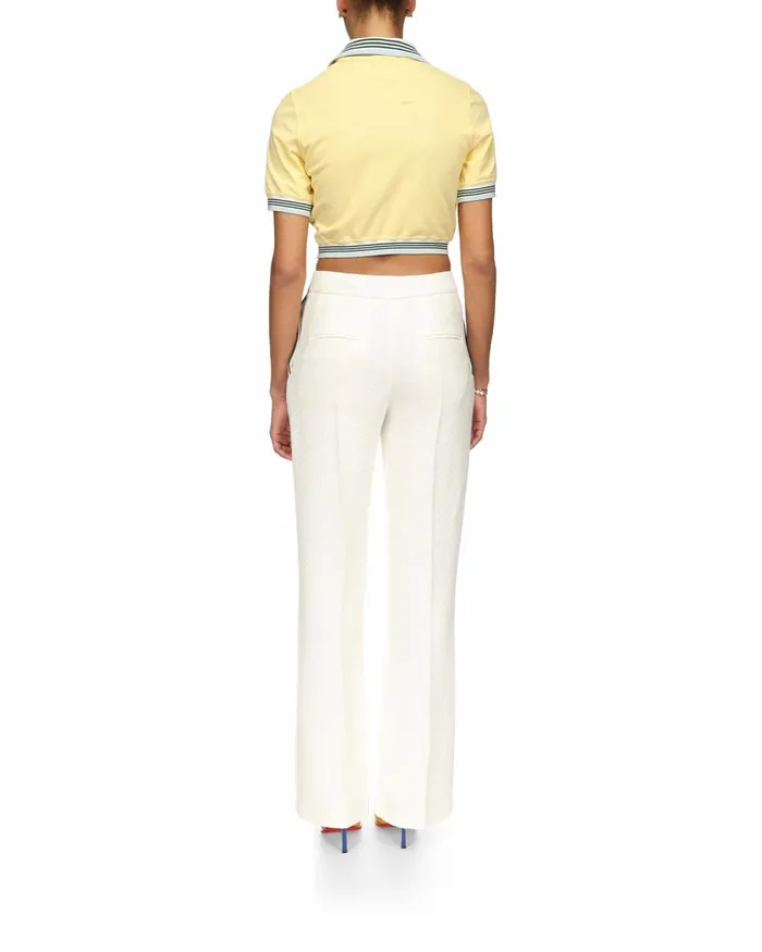 Casablanca Paris Aprs Sport Cropped Pique Polo 8211 Women Casablanca Paris Aprs Sport Cropped Pique Polo 8211 Women