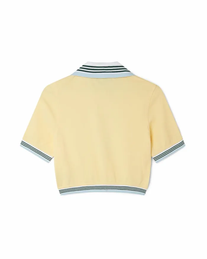 Casablanca Paris Aprs Sport Cropped Pique Polo 8211 Women Casablanca Paris Aprs Sport Cropped Pique Polo 8211 Women