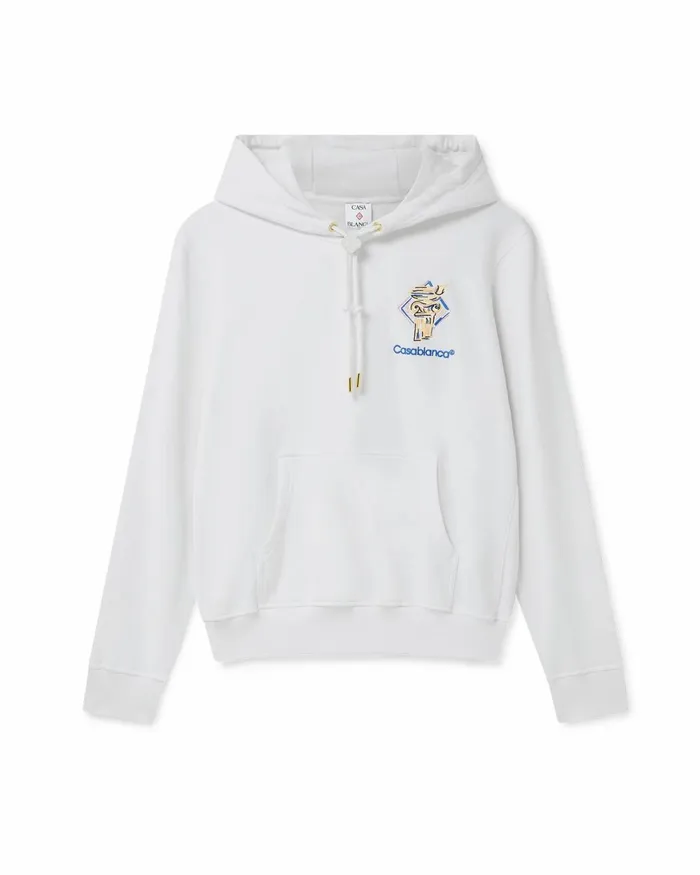 Casablanca Paris Aprs Sport Diamond Column Hooded Sweatshirt 8211 Women