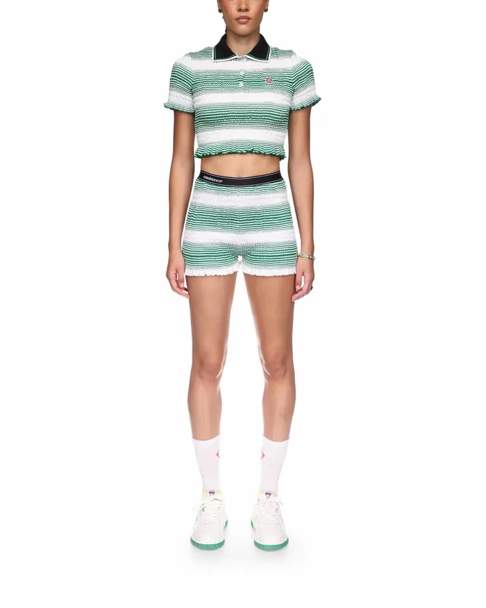 Casablanca Paris Aprs Sport Gradient Striped Shorts 8211 Women