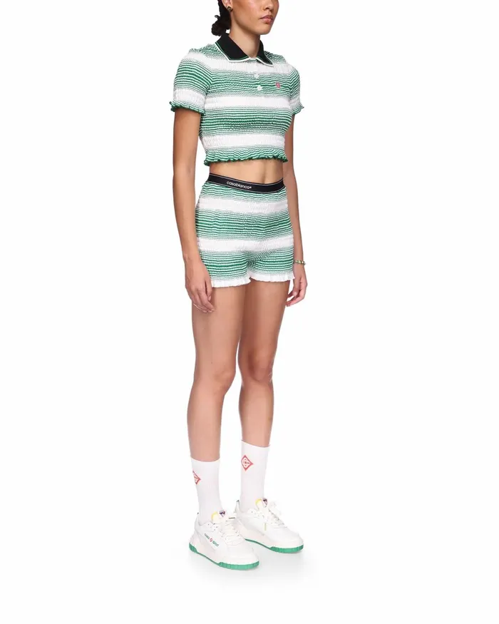 Casablanca Paris Aprs Sport Gradient Striped Shorts 8211 Women