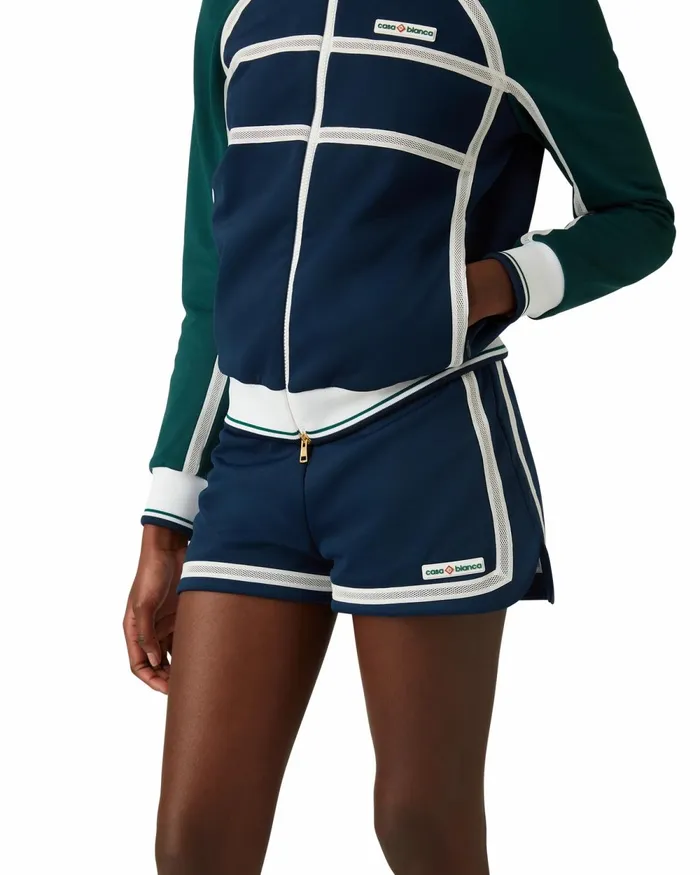Casablanca Paris Aprs Sport Mesh Tape Running Shorts 8211 Women