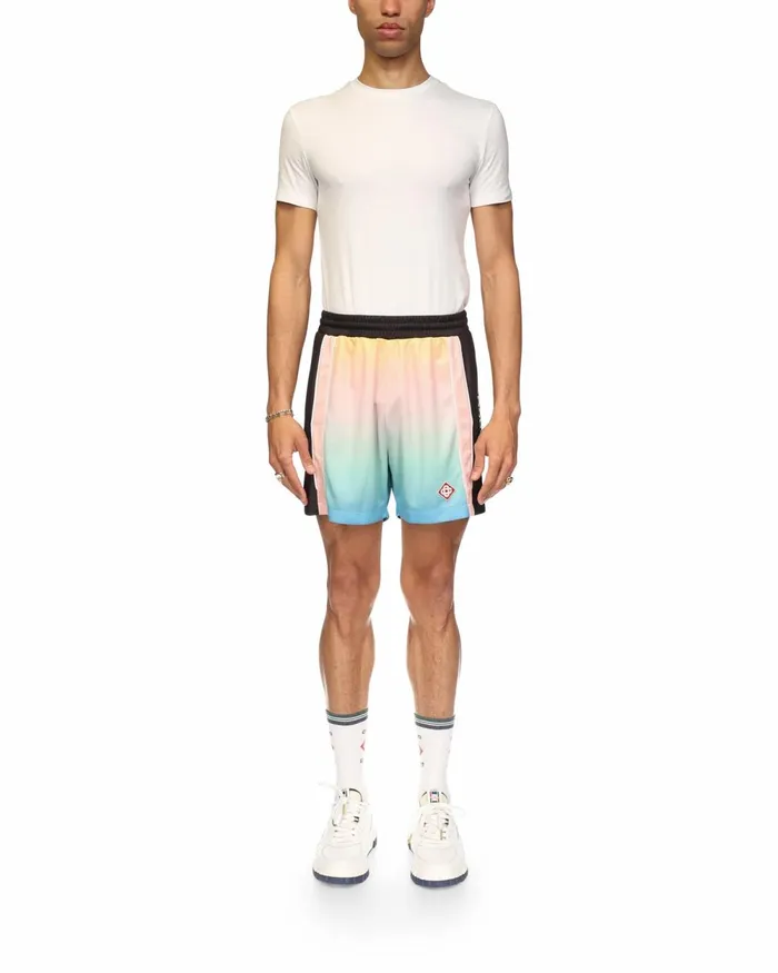 Casablanca Paris Aprs Sport Pastel Gradient Football Shorts 8211 Men Casablanca Paris Aprs Sport Pastel Gradient Football Shorts 8211 Men