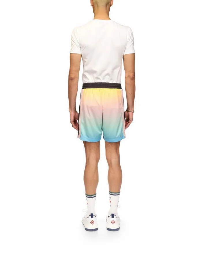 Casablanca Paris Aprs Sport Pastel Gradient Football Shorts 8211 Men Casablanca Paris Aprs Sport Pastel Gradient Football Shorts 8211 Men
