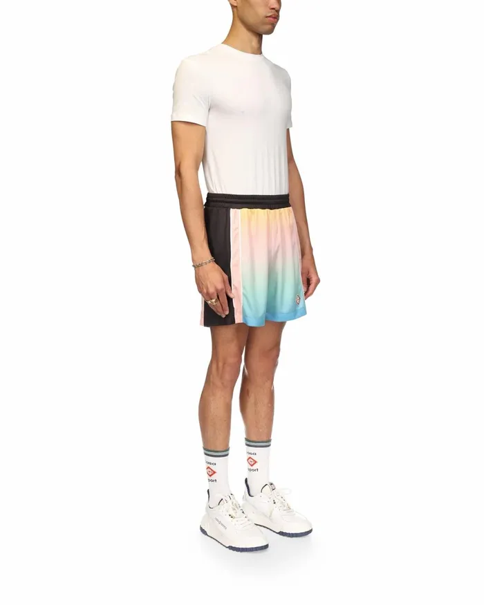 Casablanca Paris Aprs Sport Pastel Gradient Football Shorts 8211 Men Casablanca Paris Aprs Sport Pastel Gradient Football Shorts 8211 Men