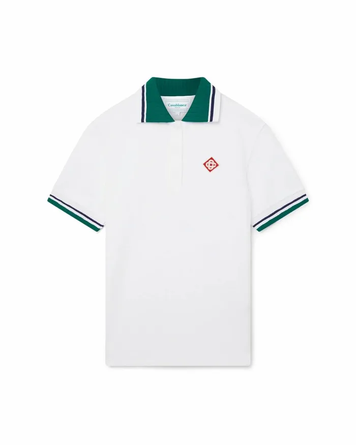 Casablanca Paris Aprs Sport Pique Polo Shirt 8211 MenWomen