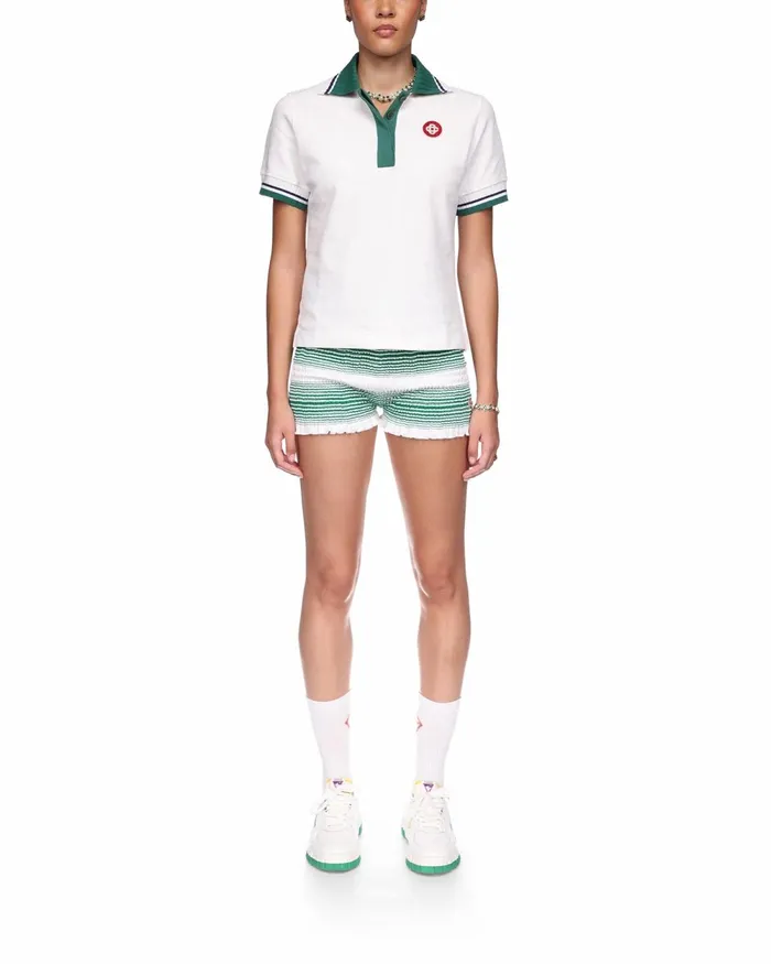 Casablanca Paris Aprs Sport Pique Polo Shirt 8211 MenWomen