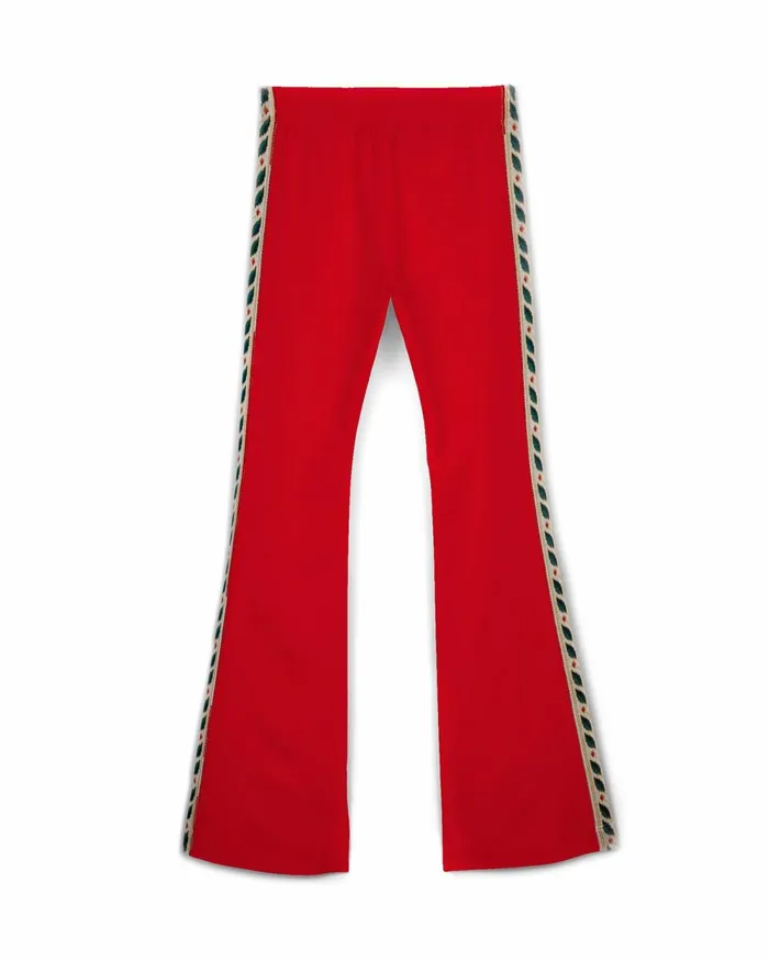 Casablanca Paris Aprs Sport Red Laurel Taped Tracksuit Bottoms 8211 Men