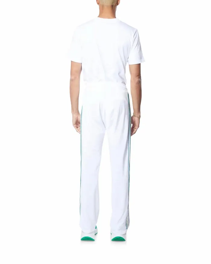 Casablanca Paris Aprs Sport White Modal Velour Laurel Taped Tracksuit Bottoms 8211 Men Casablanca Paris Aprs Sport White Modal Velour Laurel Taped Tracksuit Bottoms 8211 Men