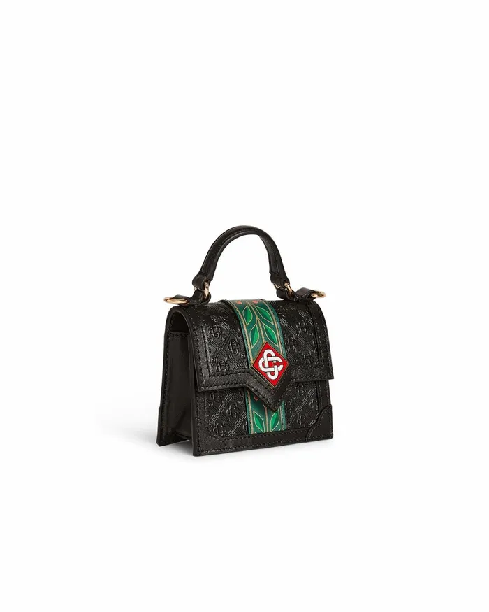 Casablanca Paris Bags Black Laurel Micro Jeanne Bag 8211 MenWomen Casablanca Paris Bags Black Laurel Micro Jeanne Bag 8211 MenWomen