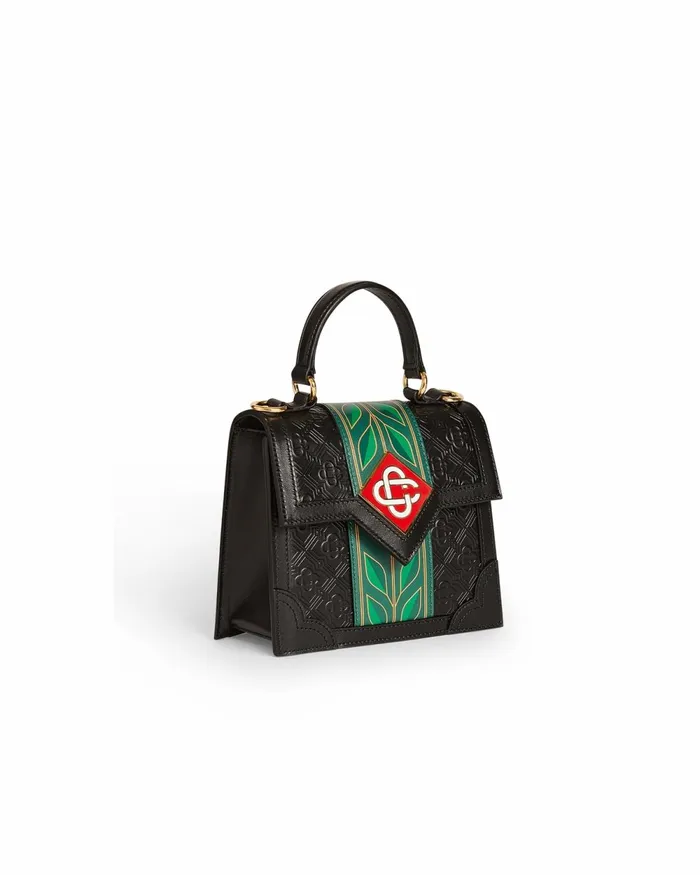 Casablanca Paris Bags Black Laurel Mini Jeanne Bag 8211 MenWomen Casablanca Paris Bags Black Laurel Mini Jeanne Bag 8211 MenWomen