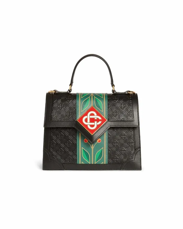 Casablanca Paris Bags Black Monogram Jeanne Bag 8211 MenWomen