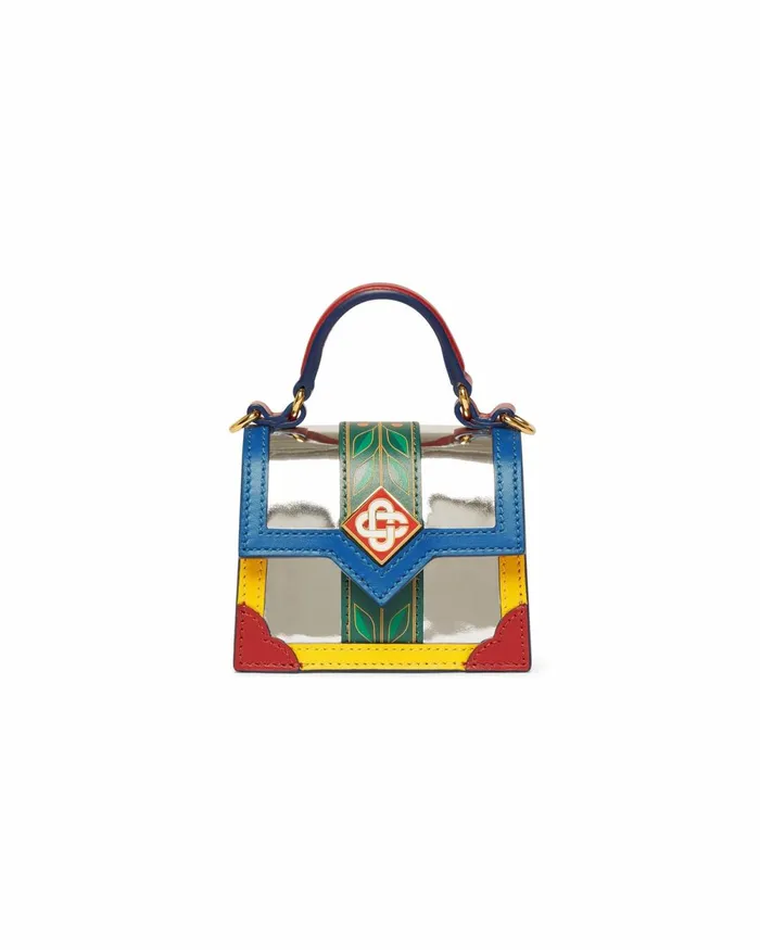 Casablanca Paris Bags Chrome Laurel Micro Jeanne Bag 8211 MenWomen