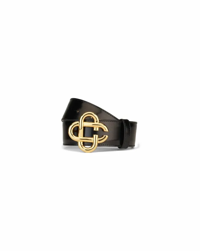 Casablanca Paris Belts Black Leather Belt Small 8211 MenWomen