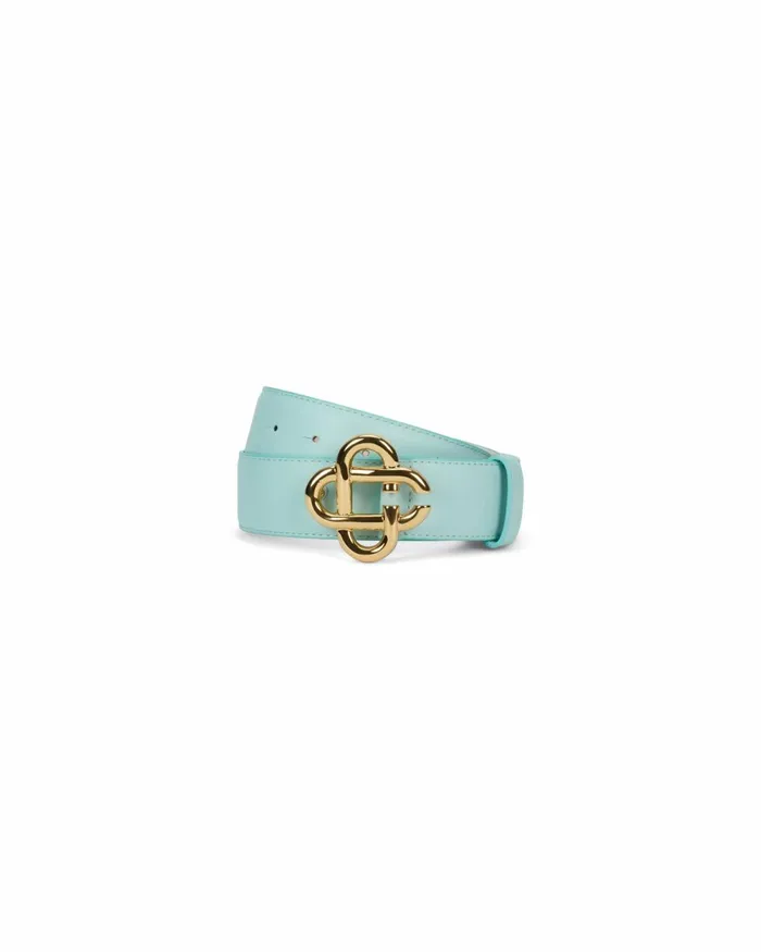 Casablanca Paris Belts Green Leather Belt 8211 Men