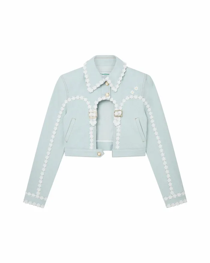 Casablanca Paris Denim Cut Out Arch Denim Jacket 8211 Women