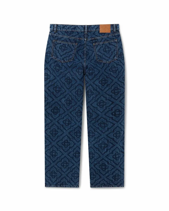 Casablanca Paris Denim Dark Vintage Monogram Jeans 8211 Men Casablanca Paris Denim Dark Vintage Monogram Jeans 8211 Men