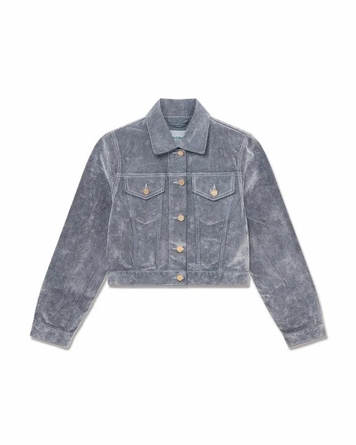 Casablanca Paris Denim Peach Texture Denim Jacket 8211 Women