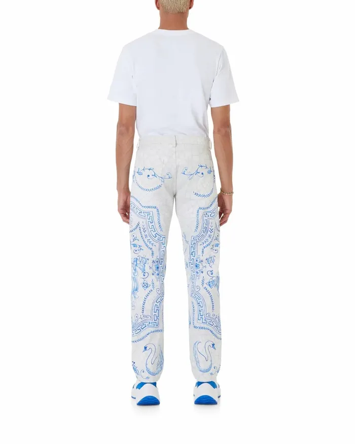 Casablanca Paris Denim Plat A Dessert Blanc Denim Trousers 8211 Men