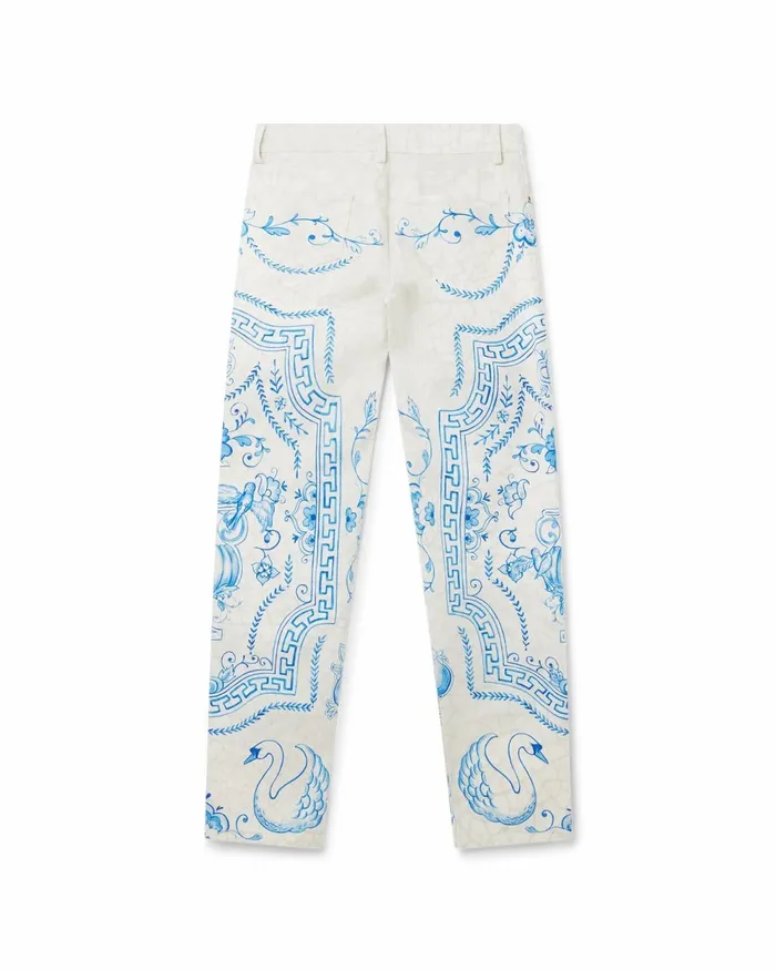 Casablanca Paris Denim Plat A Dessert Blanc Denim Trousers 8211 Men