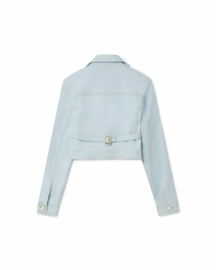 Casablanca Paris Denim Rainbow Cropped Denim Jacket 8211 Women Casablanca Paris Denim Rainbow Cropped Denim Jacket 8211 Women