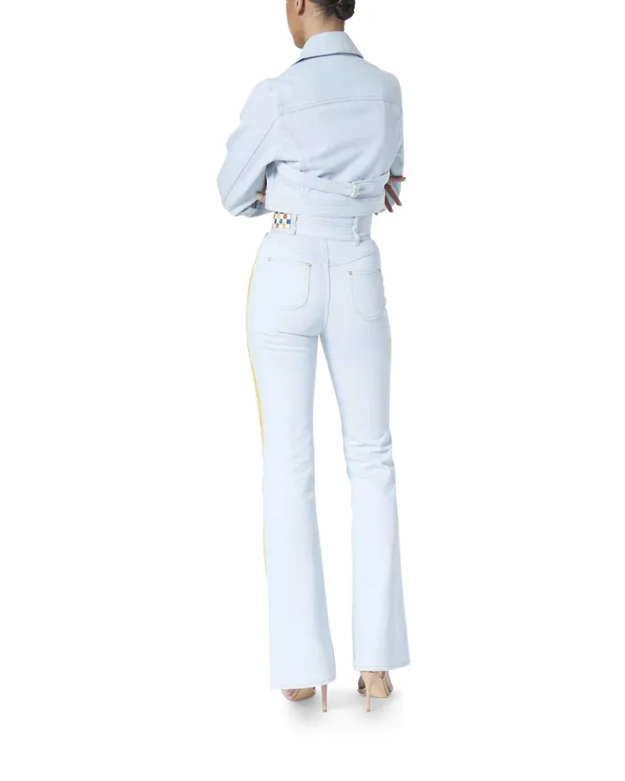 Casablanca Paris Denim Rainbow Embroidery Jeans 8211 Women Casablanca Paris Denim Rainbow Embroidery Jeans 8211 Women