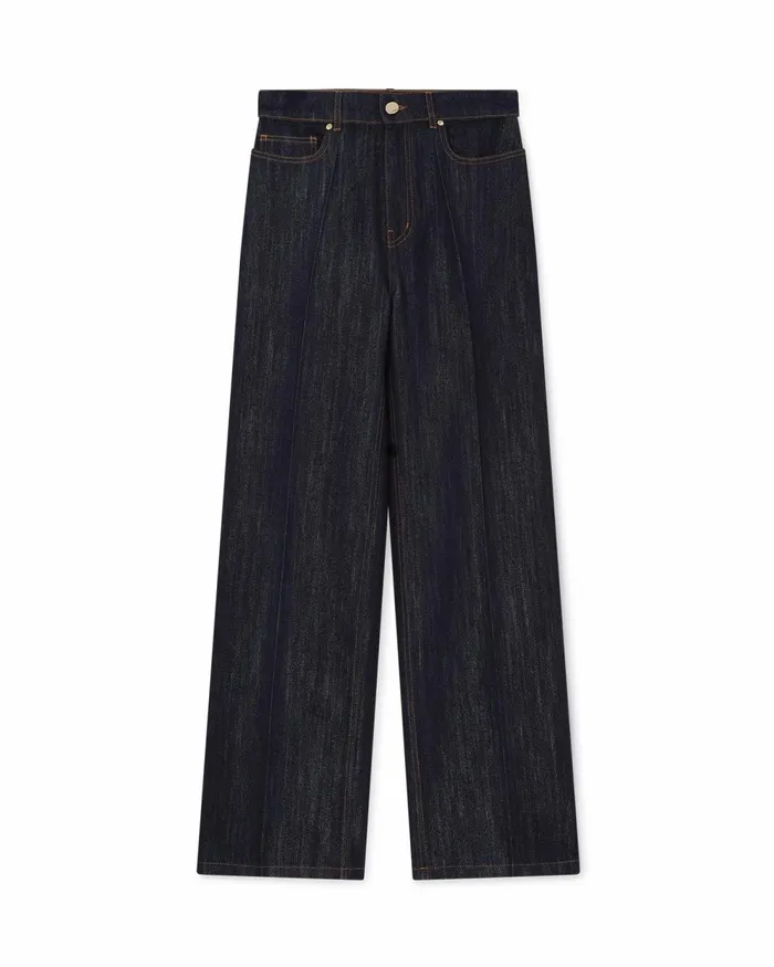 Casablanca Paris Denim Washed Indigo Silver Lurex Jeans 8211 Women