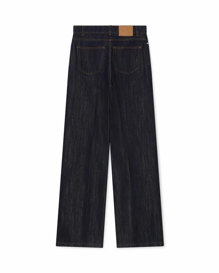 Casablanca Paris Denim Washed Indigo Silver Lurex Jeans 8211 Women
