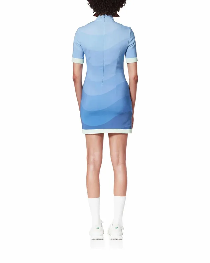 Casablanca Paris Dresses Blue Gradient Wave Dress 8211 Women