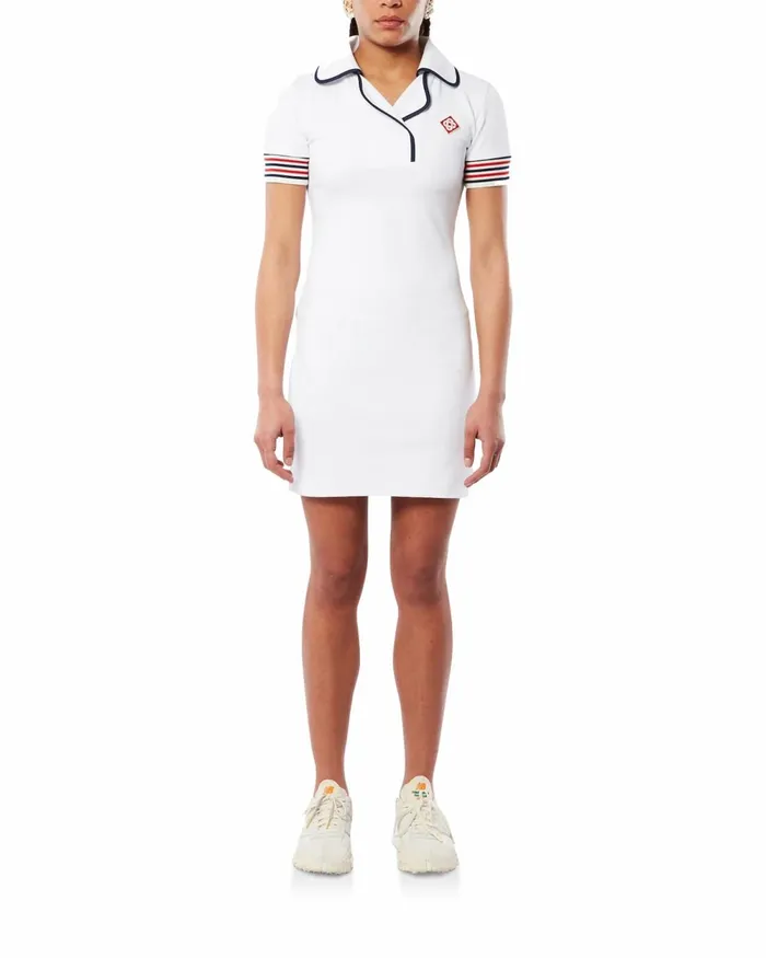 Casablanca Paris Dresses Bound Collar Polo Dress 8211 Women