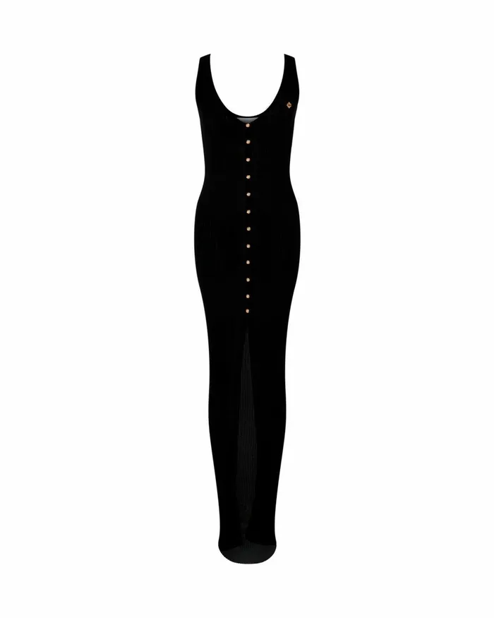 Casablanca Paris Dresses Long Ribbed Dress 8211 Women