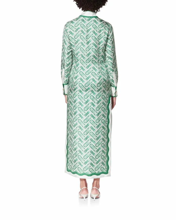 Casablanca Paris Dresses Ping Pong Monogram Silk Dress 8211 Women Casablanca Paris Dresses Ping Pong Monogram Silk Dress 8211 Women