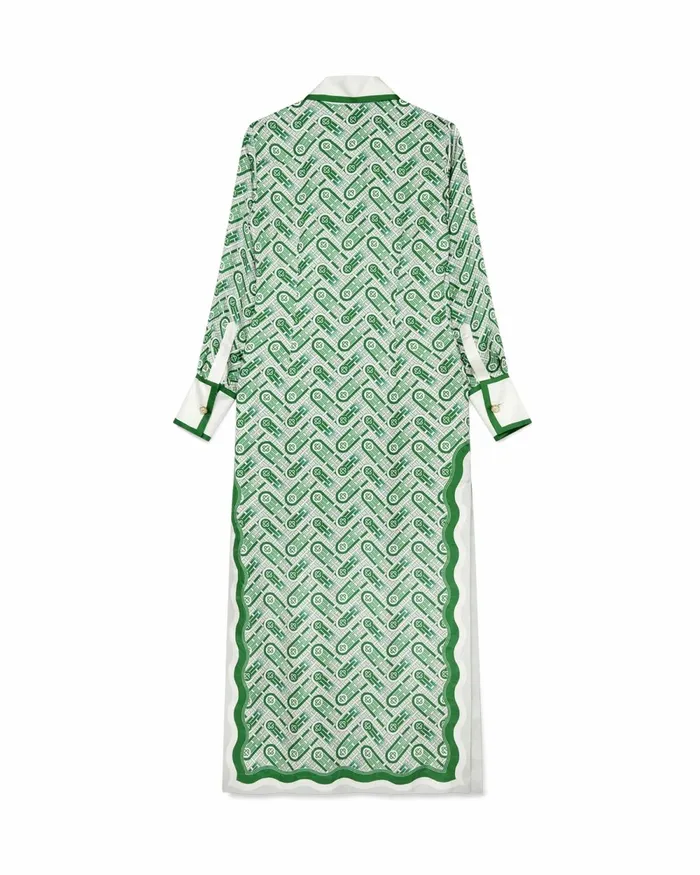 Casablanca Paris Dresses Ping Pong Monogram Silk Dress 8211 Women Casablanca Paris Dresses Ping Pong Monogram Silk Dress 8211 Women